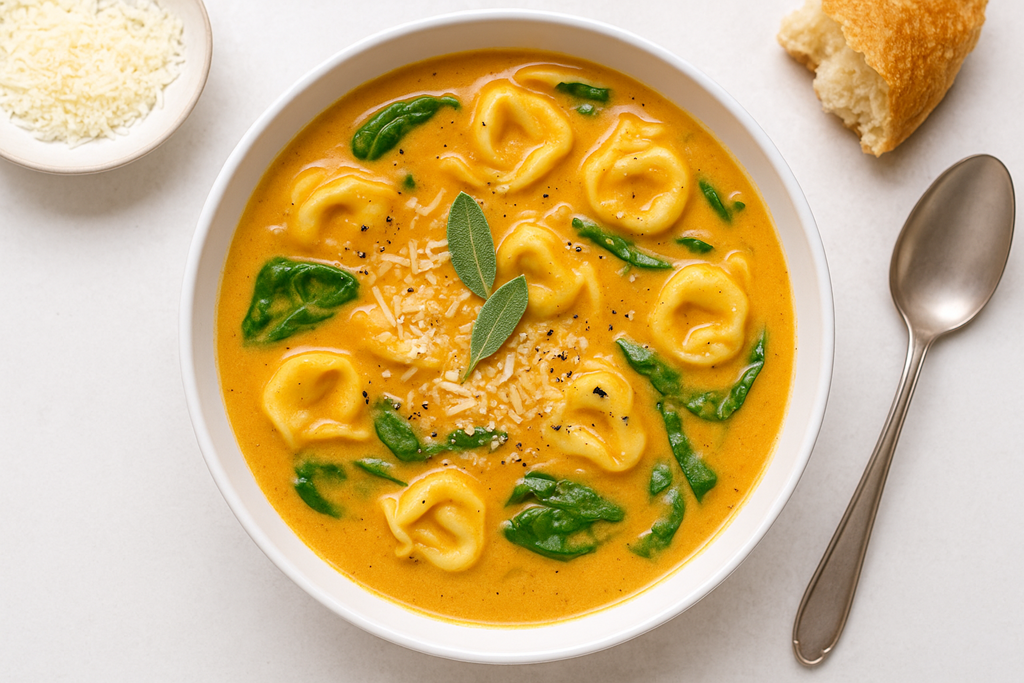 Creamy Pumpkin Tortellini Soup Recipe
