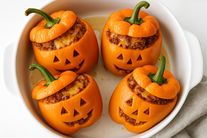 Jack‑o’-Lantern Stuffed Peppers Recipe